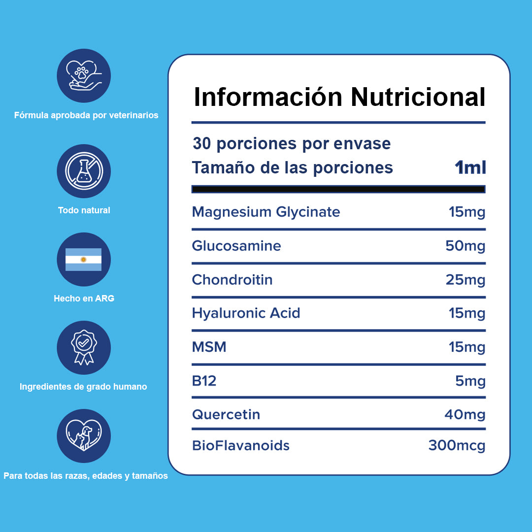 Freedom I Fórmula líquida para las articulaciones de tu perro